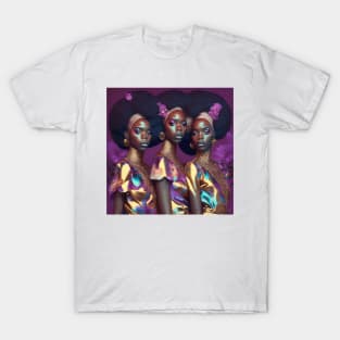 [AI Art] Oleander Sisters, Disco Style T-Shirt